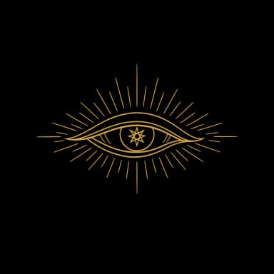 Œil mystique stylisé symbolisant la clairvoyance